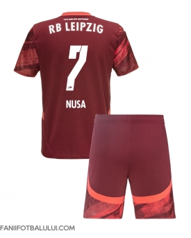 RB Leipzig Antonio Nusa #7 Echipament de Fotbal Replică 2024-25 Copii Deplasare (+ Șorturi)